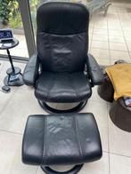 Stressless relax + voetsteun, Huis en Inrichting, Fauteuils, Ophalen, Gebruikt, Leer