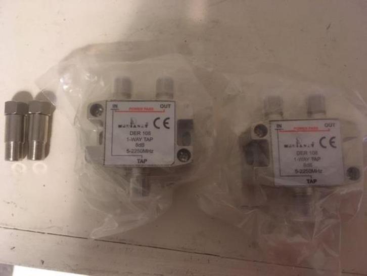 578. 1-way tap 8db 5-2250Mhz, Audio, Tv en Foto, Televisie-accessoires, Nieuw, Ophalen of Verzenden