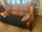 Ledere eike salon te koop, Ophalen, Gebruikt, Driepersoons, Leer