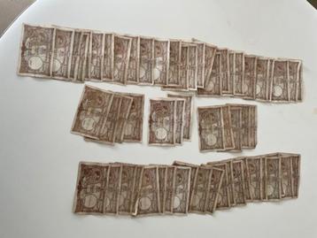 LOToude bankbiljetten BEF 60 stuks JAREN 1931-40-44-45-47-48 beschikbaar voor biedingen