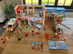 Playmobil Ziekenhuis, Ambulance en Helikopter, Kinderen en Baby's, Speelgoed | Playmobil, Ophalen of Verzenden, Gebruikt, Complete set