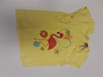 geel t-shirt met flamingo Mt 86, Kinderen en Baby's, Babykleding | Maat 86, Ophalen of Verzenden, Zo goed als nieuw