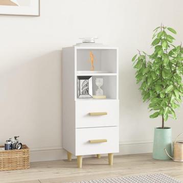 Dressoir 34,5x34x90 cm bewerkt hout wit beschikbaar voor biedingen