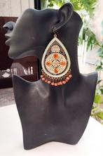 Prachtige, handgemaakte Indische oorbellen, Handtassen en Accessoires, Ophalen of Verzenden, Zo goed als nieuw