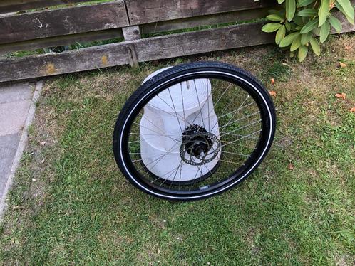 26 inch Bakfiets achterwiel met 5 vesnellingen schijfrem, Fietsen en Brommers, Fietsonderdelen, Nieuw, Algemeen, Wiel, Ophalen of Verzenden