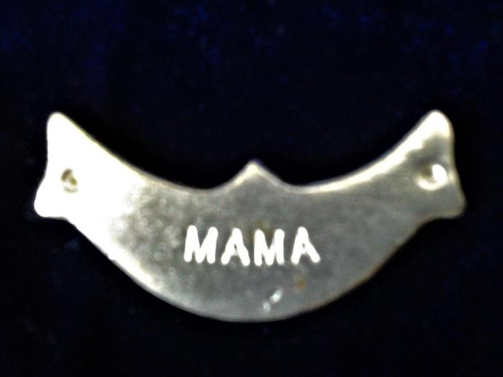 Bedankje Tinnen plakketje MAMA - set 4 stuks, Kinderen en Baby's, Kraamcadeaus en Geboorteborden, Nieuw, Kraamcadeau, Ophalen