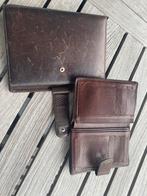 Portefeuille et porte-agenda en cuir véritable, Enlèvement ou Envoi