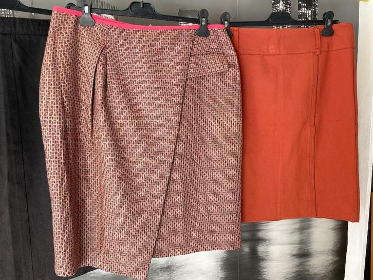 rok - merk Olivier Strelli en bruine rok - gratis rok - 46, Kleding | Dames, Dames-kledingpakketten, Zo goed als nieuw, Maat 42/44 (L)