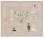 Pakket DMC - Deco Wedding Sampler BK895, Hobby en Vrije tijd, Ophalen of Verzenden, Nieuw, Handborduren, Borduurpakket