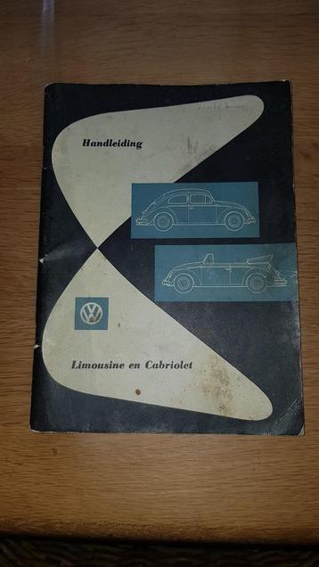 Kever VW handleiding 1957 Nederlands beschikbaar voor biedingen