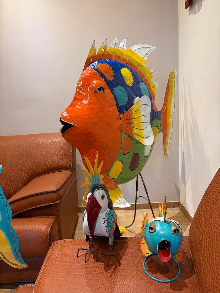 Decoratieve metalen sculpturen — tropische dieren, Verzamelen, Dierenverzamelingen, Nieuw, Overige typen, Wild dier, Ophalen