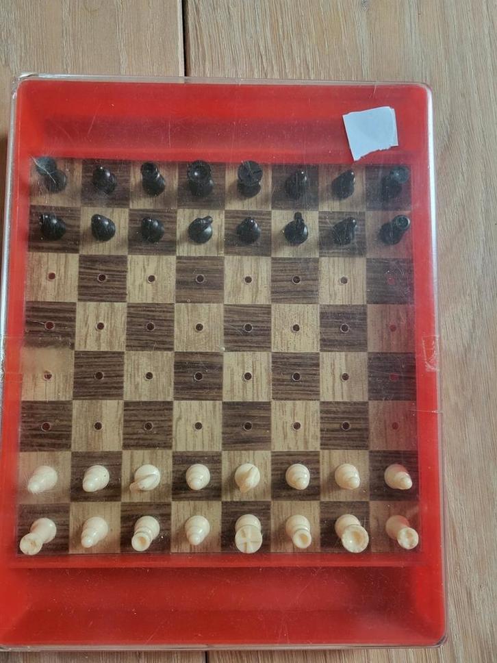 Schaakbord voor op reis, Kinderen en Baby's, Speelgoed | Overig, Zo goed als nieuw, Ophalen of Verzenden