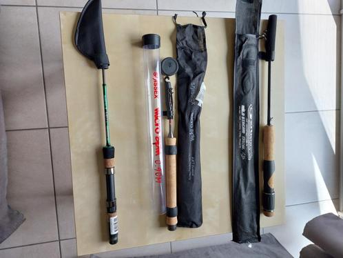 3  mini cannes UL de voyage neuves (Swissex & Garbolino), Watersport en Boten, Hengelsport | Algemeen, Nieuw, Werphengel, Ophalen