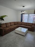 Prachtige moderne velvet hoekzetel COGNAC kleur!!, Huis en Inrichting, Ophalen, Zo goed als nieuw, Hoekbank, Stof