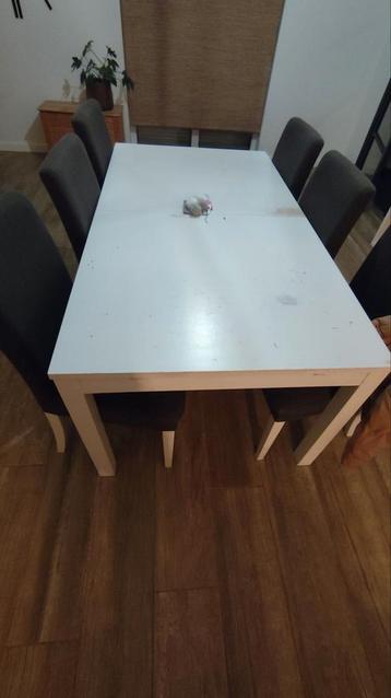 Witte tafel uittrekbaar. 175x95 beschikbaar voor biedingen