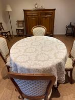Acajou antieke tafel met 4 stoelen, Antiek en Kunst, Ophalen