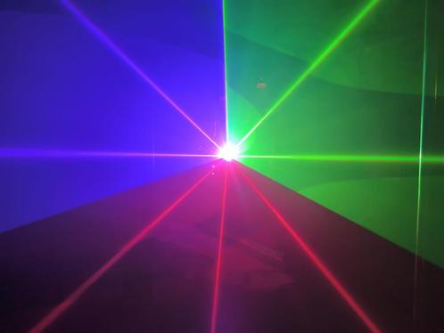 Nieuwe First Class 12W Fullcolor dpss Laser 40kpps, Ilda, Dm, Muziek en Instrumenten, Licht en Laser, Nieuw, Licht, Geluidgestuurd