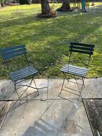 Deux chaises de jardin pliantes françaises vintage, Enlèvement, Utilisé