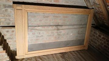 groot transparant antiek eikenhouten frame beschikbaar voor biedingen