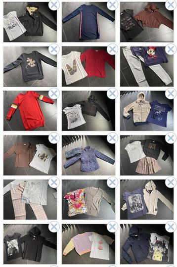 Lot de vêtements pour filles, taille 164/XS/S (41 pièces) disponible aux enchères