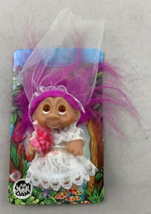 DAM Troll trol bruid 5053 Original Vintage 1985 NIEUW, Verzamelen, Poppetjes en Figuurtjes, Zo goed als nieuw, Verzenden
