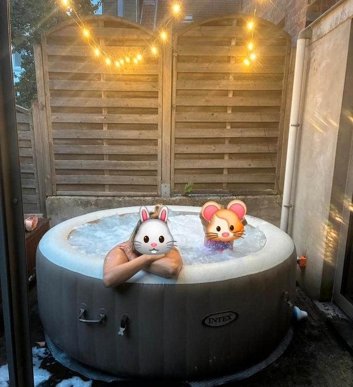 INTEX PureSpa Sib4R 4 places Tout inclus, Tuin en Terras, Bubbelbaden en Hottubs, Gebruikt, Afdekzeil, Ophalen