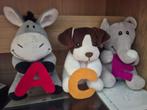 3 knuffeldieren van het alfabet A, C en E, Verzenden, Nieuw