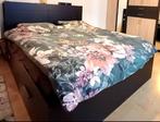 Ikea Malm tweepersoonsbed met opbergruimte 160x200, Huis en Inrichting, Ophalen, Zwart, Tweepersoons, Zo goed als nieuw