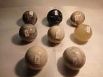 Bollen natuursteen marmer 8 stuks, Ophalen of Verzenden