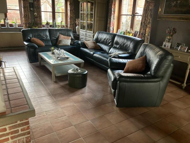 LEDEREN SALON, Huis en Inrichting, Zetels | Zetels, Gebruikt, Ophalen