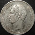 Zilver - België - 5 Francs - Leopold II - 1851 - Punt, Postzegels en Munten, Munten | België, Zilver, Ophalen of Verzenden, Zilver