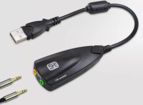 USB audio dongle geluidskaart, Computers en Software, Geluidskaarten, Nieuw, Extern, Ophalen of Verzenden