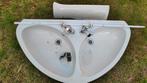 Dubbele lavabo, Ophalen, Gebruikt, 100 tot 150 cm, Wasbak of Wastafel