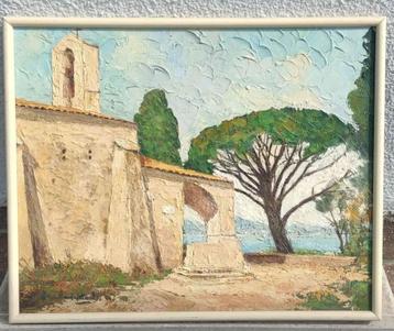 Huile sur panneau Provence ou Italie signe beschikbaar voor biedingen