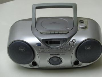 Stereo Radio - CD - Cassette Recorder PANASONIC Model RX-D19 beschikbaar voor biedingen