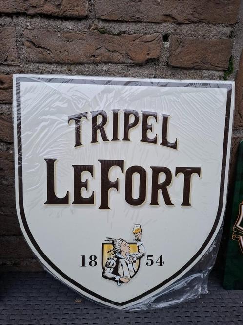 Reclamebord Tripel LeFort schild, Verzamelen, Biermerken, Nieuw, Reclamebord, Plaat of Schild, Overige merken, Ophalen of Verzenden