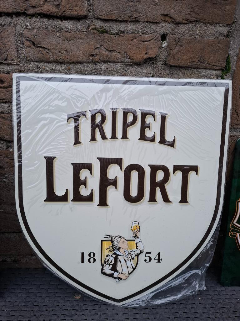 Reclamebord Tripel LeFort schild, Verzamelen, Biermerken, Nieuw, Reclamebord, Plaat of Schild, Overige merken, Ophalen of Verzenden