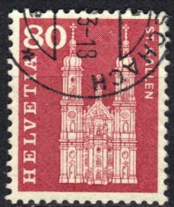 Zwitserland 1960-1963 - Yvert 655 - Courante reeks (ST) beschikbaar voor biedingen