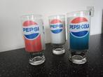Pepsi cola glazen uit de jaren 70-80, Verzamelen, Glas en Drinkglazen, Ophalen, Zo goed als nieuw, Frisdrankglas