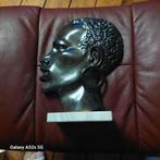Art deco afrikaanse vrouw beeld brons?op marmer, Antiek en Kunst, Kunst | Beelden en Houtsnijwerken, Ophalen of Verzenden