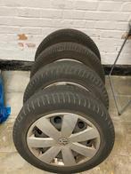 4 velgen + 4 banden + 4 wieldoppen (205 55 R16 voor VW), Ophalen, Gebruikt, 16 inch, Band(en)