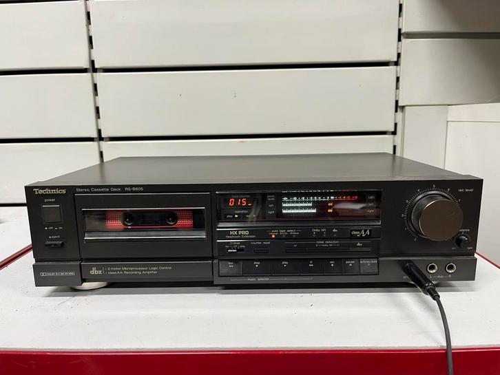 Technics RS-B605 —HX Pro/Dolby/DBX cassettespeler - jaren 80, Audio, Tv en Foto, Cassettedecks, Enkel, Ophalen