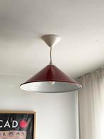Vintage metalen hanglamp kegelvormig, Enlèvement ou Envoi, Utilisé, Métal, Moins de 50 cm