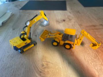 Graafmachine en tractorgraver, metaal Siku/Joal beschikbaar voor biedingen