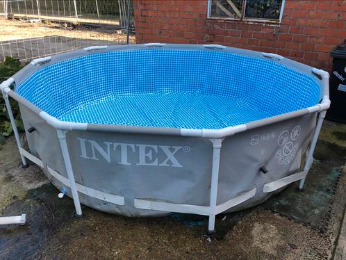 Intex 3,05 meter met toebehoren (Pomp, stofzuiger, trapje), Tuin en Terras, Zwembaden, Gebruikt, Opzetzwembad, Minder dan 80 cm