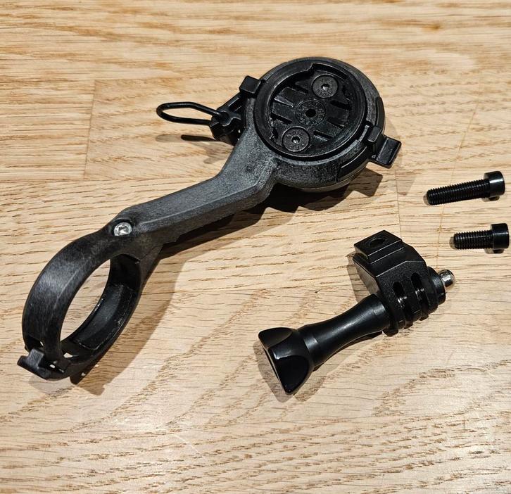 GPS-ondersteuning (Garmin, Wahoo,...) + bel + GoPro, Fietsen en Brommers, Fietsaccessoires | Fietscomputers, Zo goed als nieuw