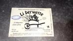 Brasserie bière étiquette Li Berwette, Utilisé, Enlèvement ou Envoi
