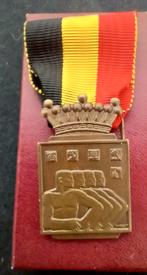 médaille art déco promotion du travail Hainaut par Harvent, Enlèvement ou Envoi, Bronze