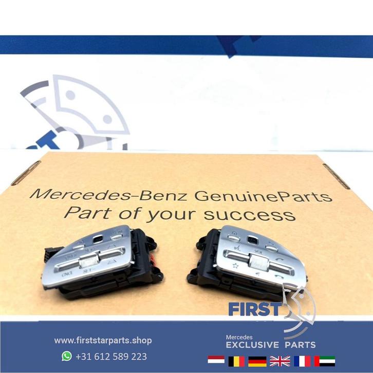 Mercedes STUUR KNOPPEN SET W177 W118 W247 H247 X247 W205 W21, Auto-onderdelen, Dashboard en Schakelaars, Mercedes-Benz, Gebruikt
