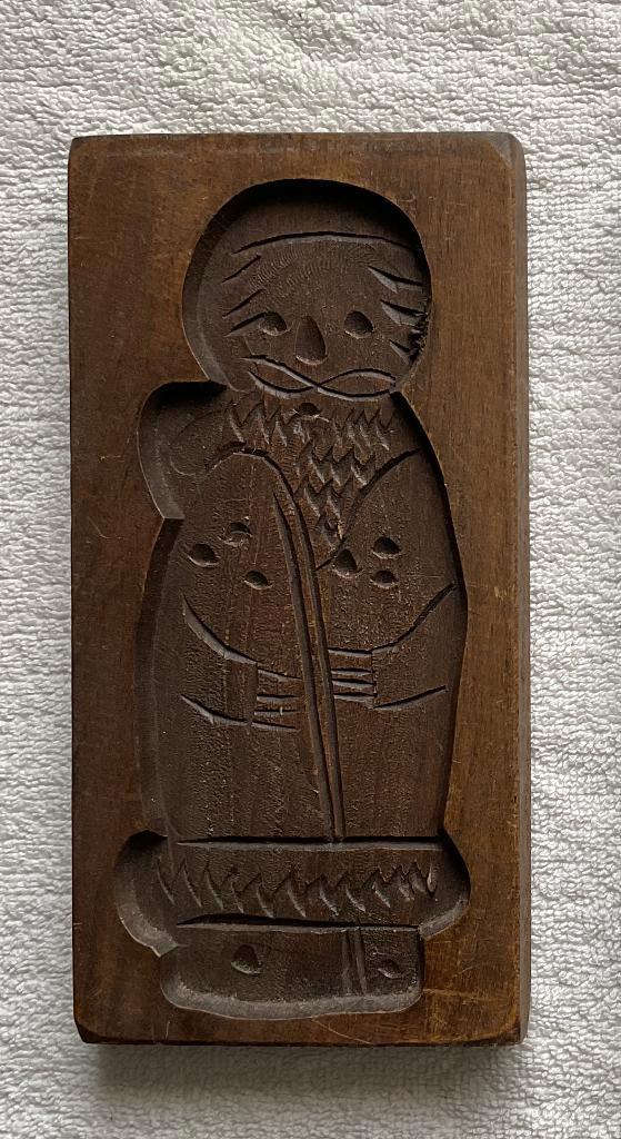 Speculaasplankje met bakvorm bereiken leeftijd “Abraham”., Antiek en Kunst, Antiek | Keukengerei, Ophalen